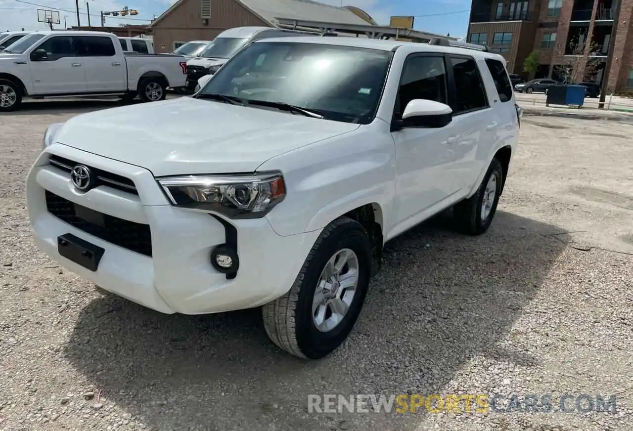 2 Photograph of a damaged car JTEEU5JR4M5236269 TOYOTA 4RUNNER 2021