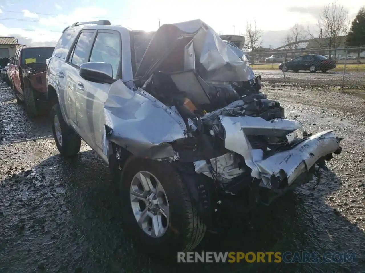 1 Photograph of a damaged car JTEEU5JR4M5238684 TOYOTA 4RUNNER 2021