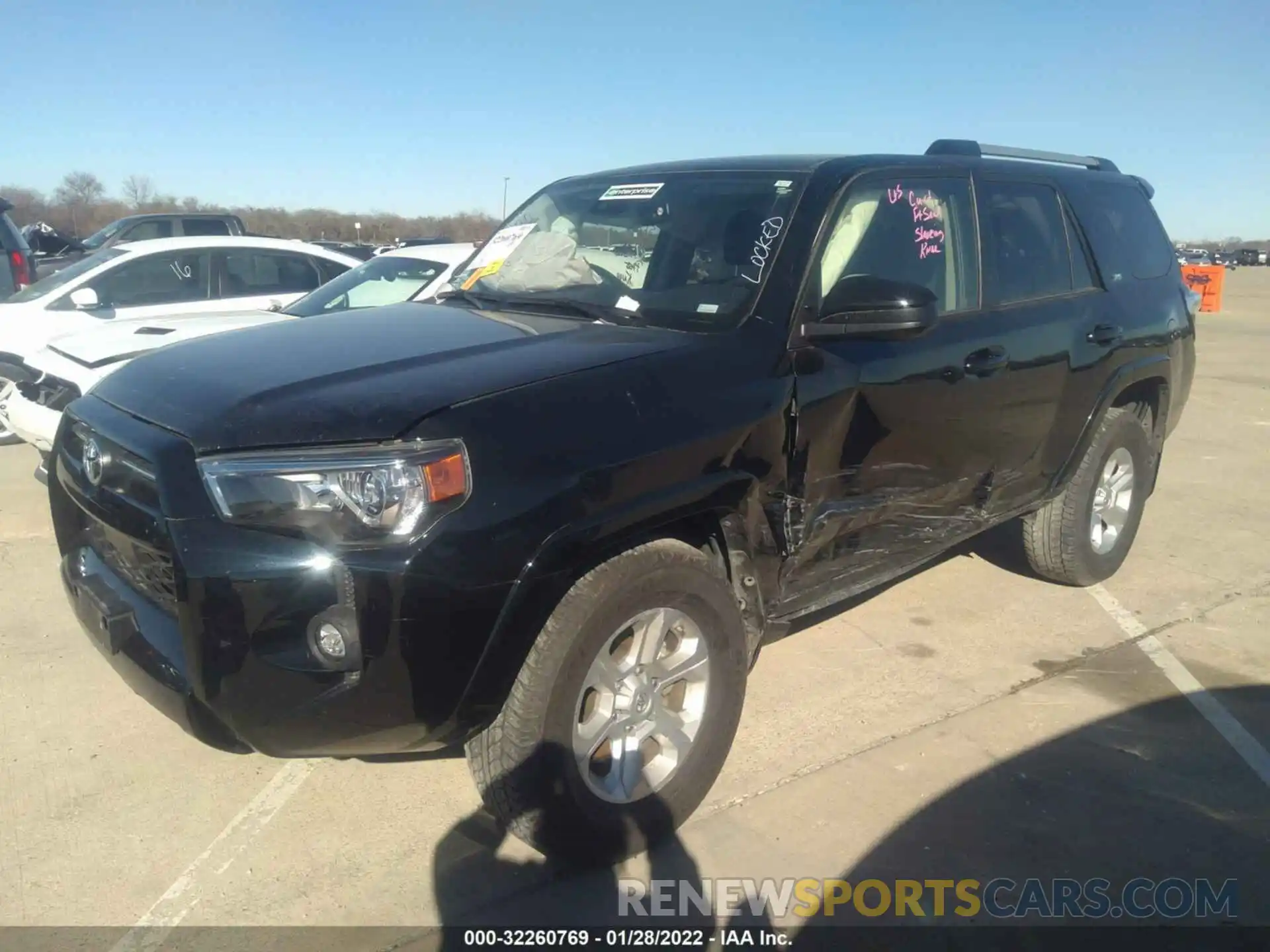 2 Photograph of a damaged car JTEEU5JR5M5228472 TOYOTA 4RUNNER 2021