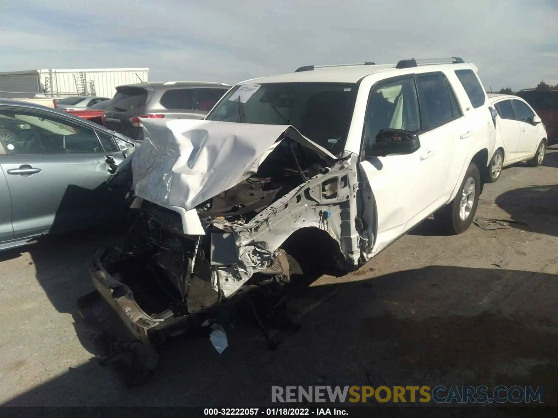 2 Photograph of a damaged car JTEEU5JR5M5234899 TOYOTA 4RUNNER 2021