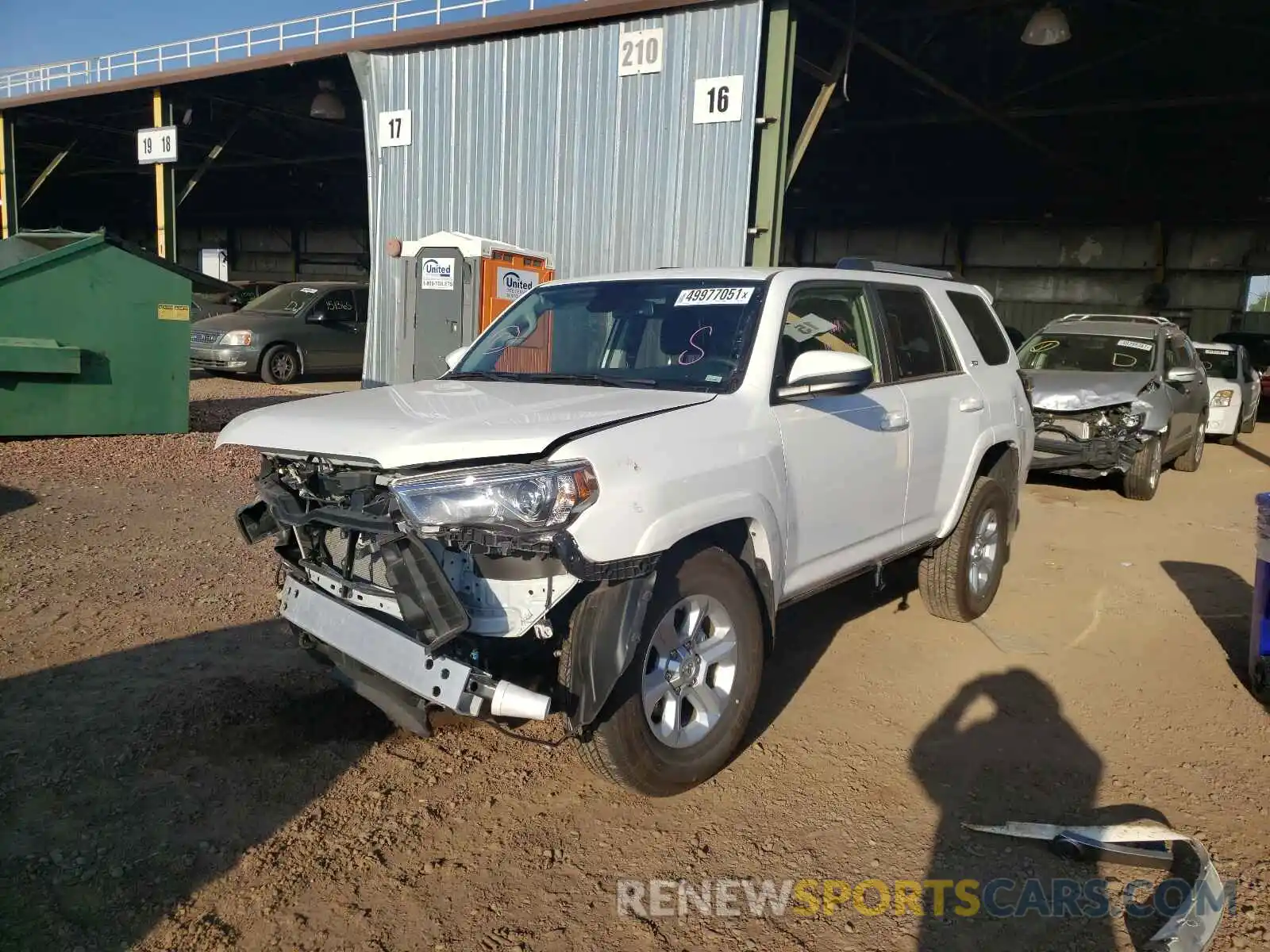 2 Photograph of a damaged car JTEEU5JR5M5235826 TOYOTA 4RUNNER 2021