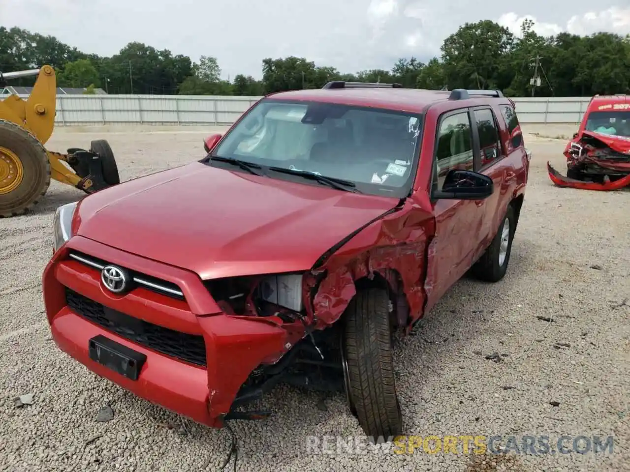 2 Photograph of a damaged car JTEEU5JR5M5240072 TOYOTA 4RUNNER 2021