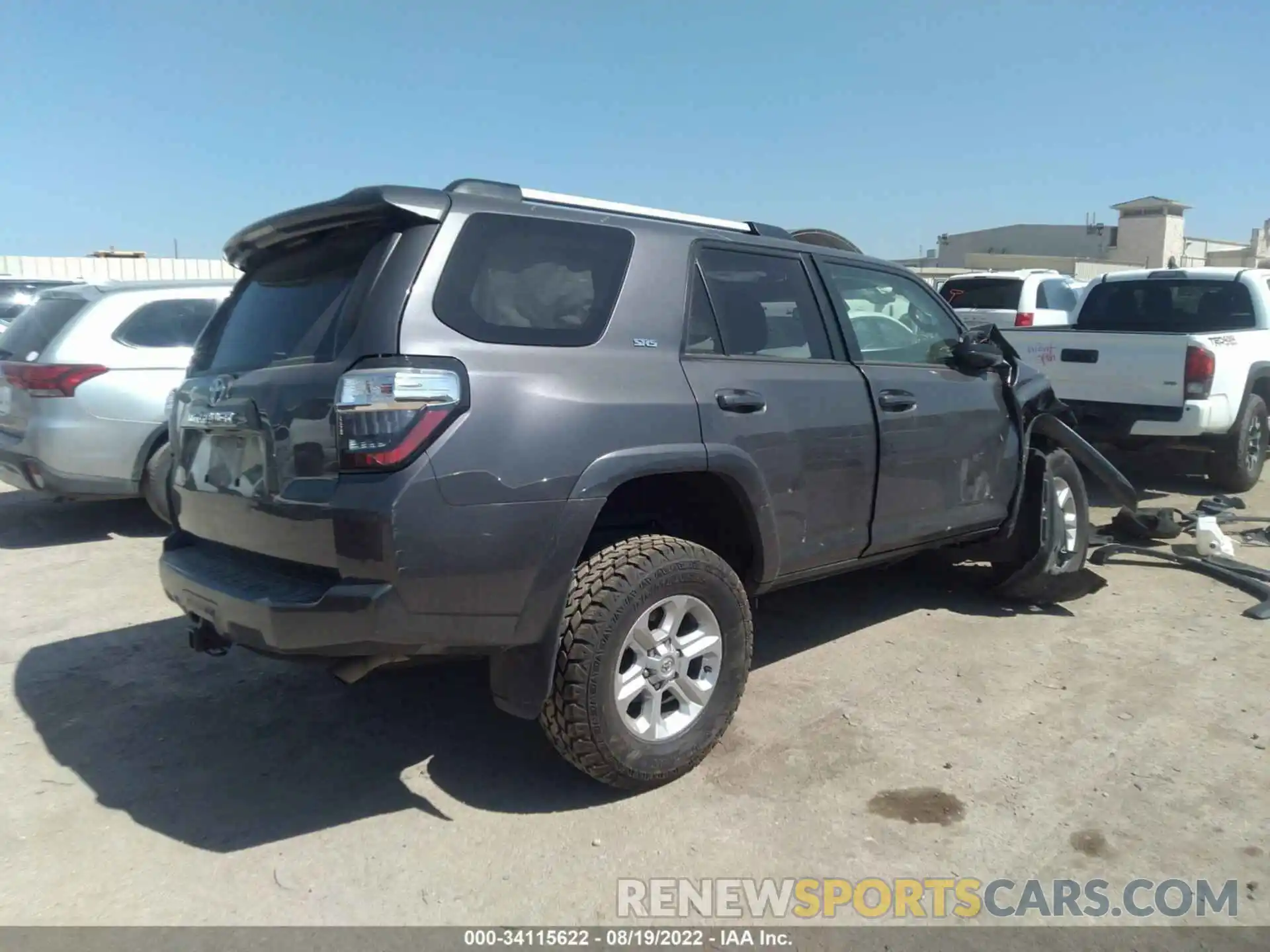 4 Фотография поврежденного автомобиля JTEEU5JR5M5240170 TOYOTA 4RUNNER 2021