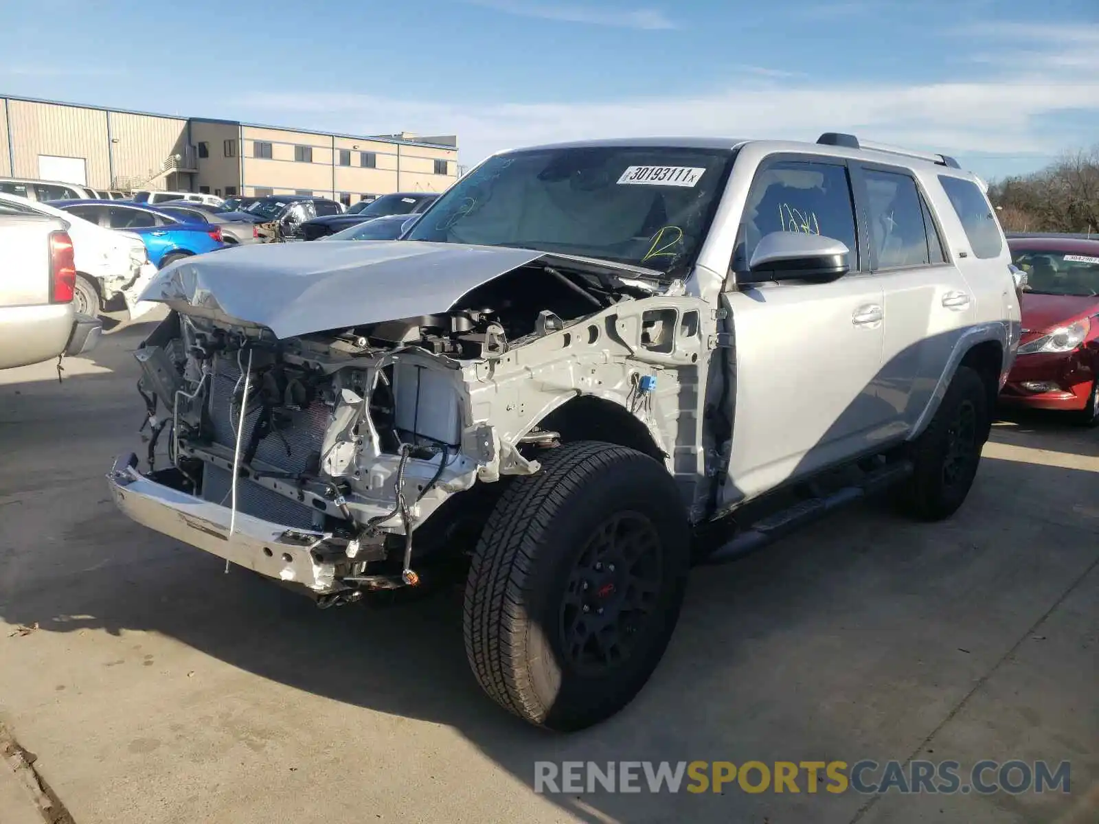 2 Photograph of a damaged car JTEEU5JR6M5228965 TOYOTA 4RUNNER 2021