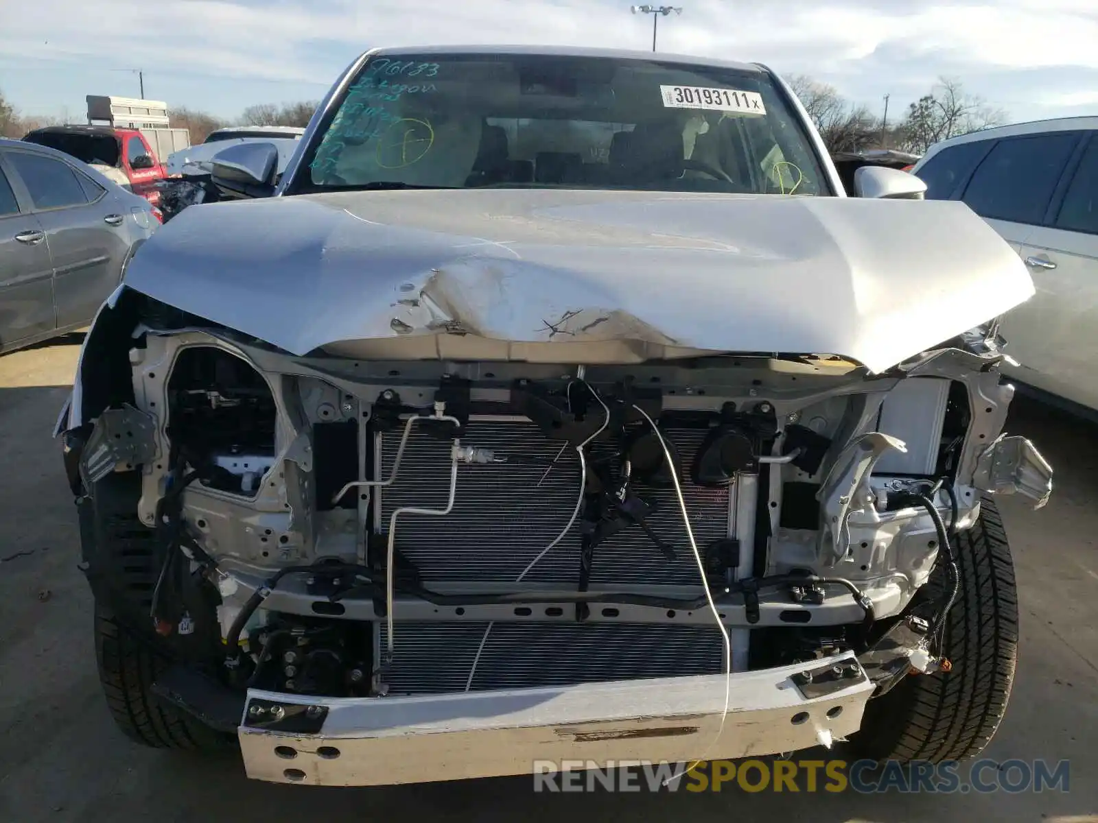 9 Photograph of a damaged car JTEEU5JR6M5228965 TOYOTA 4RUNNER 2021