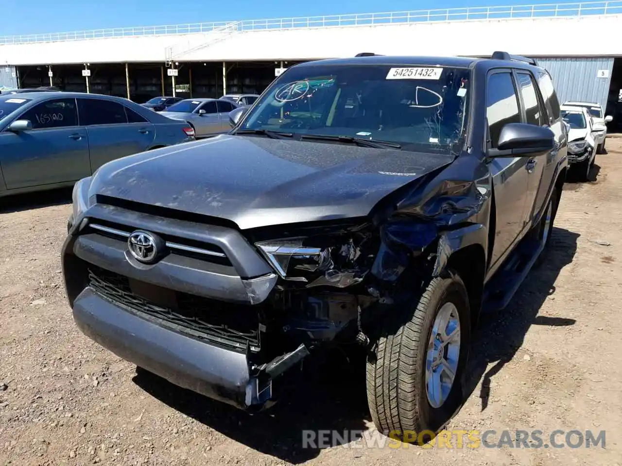 2 Photograph of a damaged car JTEEU5JR6M5230537 TOYOTA 4RUNNER 2021