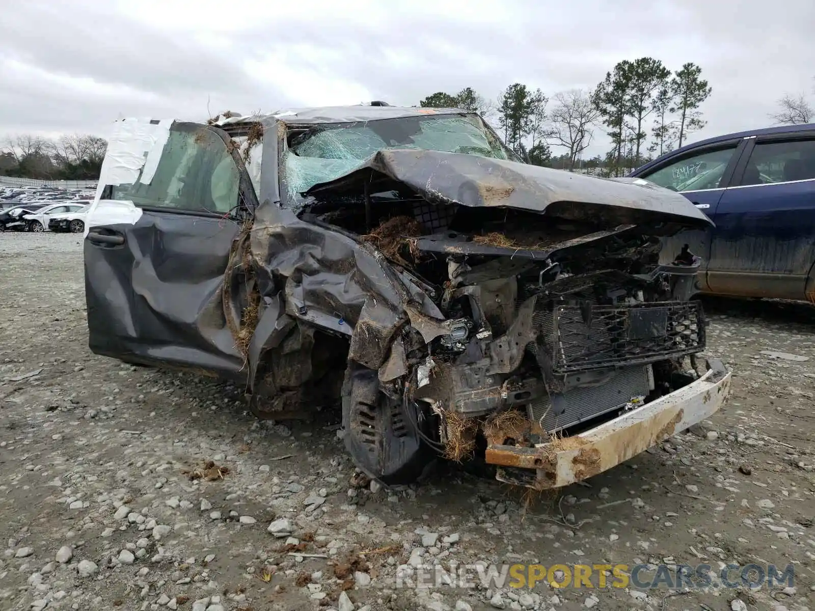 1 Photograph of a damaged car JTEEU5JR6M5231588 TOYOTA 4RUNNER 2021