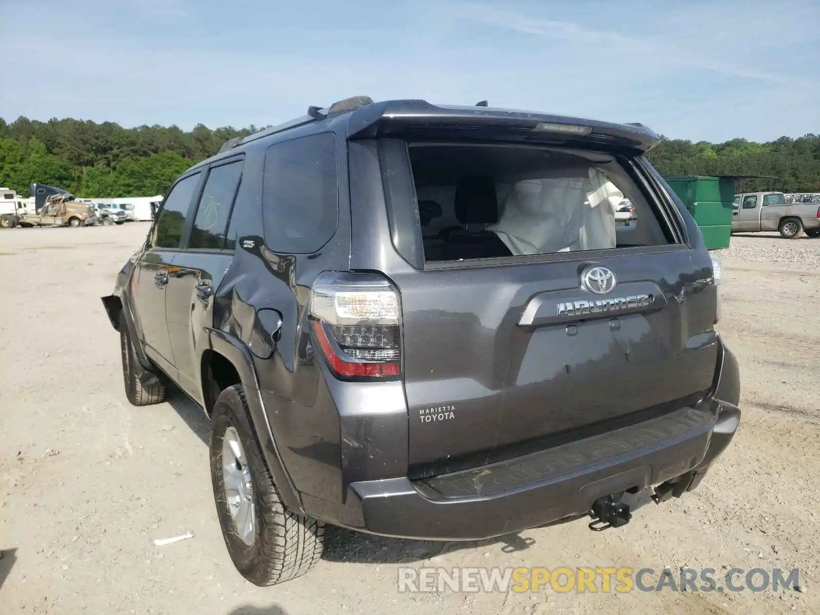 3 Photograph of a damaged car JTEEU5JR6M5234121 TOYOTA 4RUNNER 2021