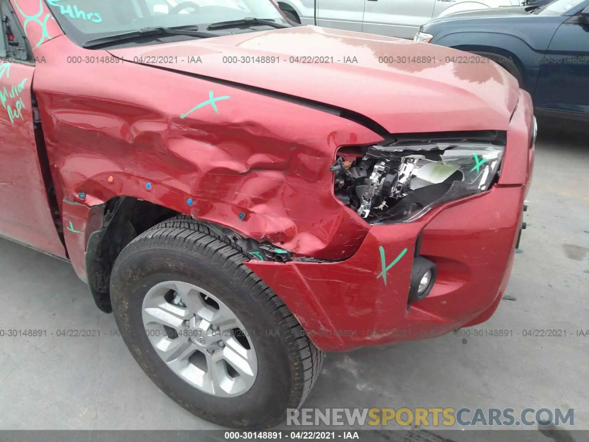 6 Photograph of a damaged car JTEEU5JR6M5236340 TOYOTA 4RUNNER 2021