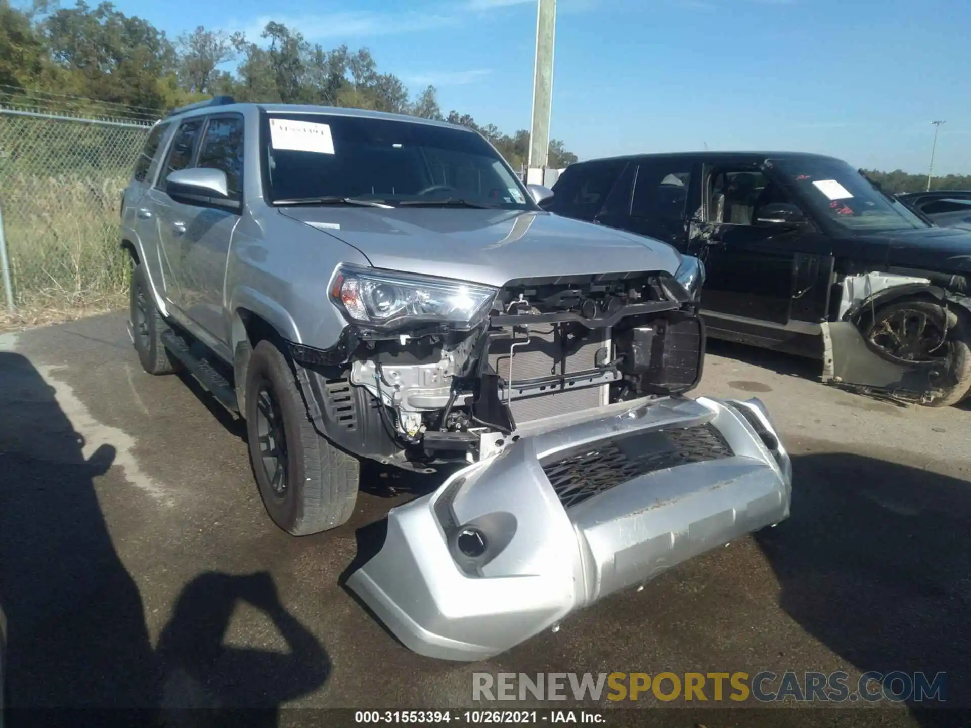 1 Photograph of a damaged car JTEEU5JR6M5240193 TOYOTA 4RUNNER 2021