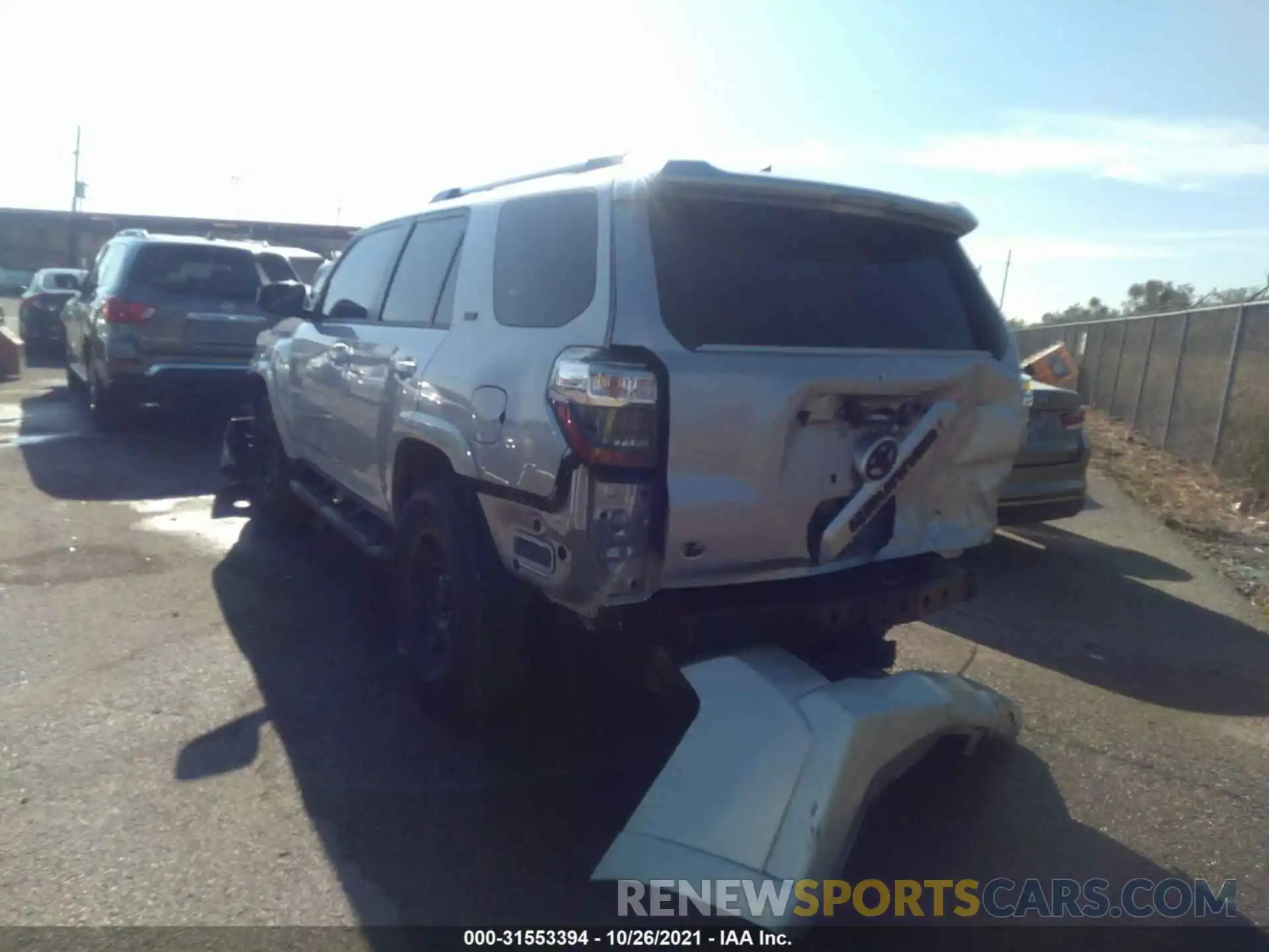 3 Photograph of a damaged car JTEEU5JR6M5240193 TOYOTA 4RUNNER 2021