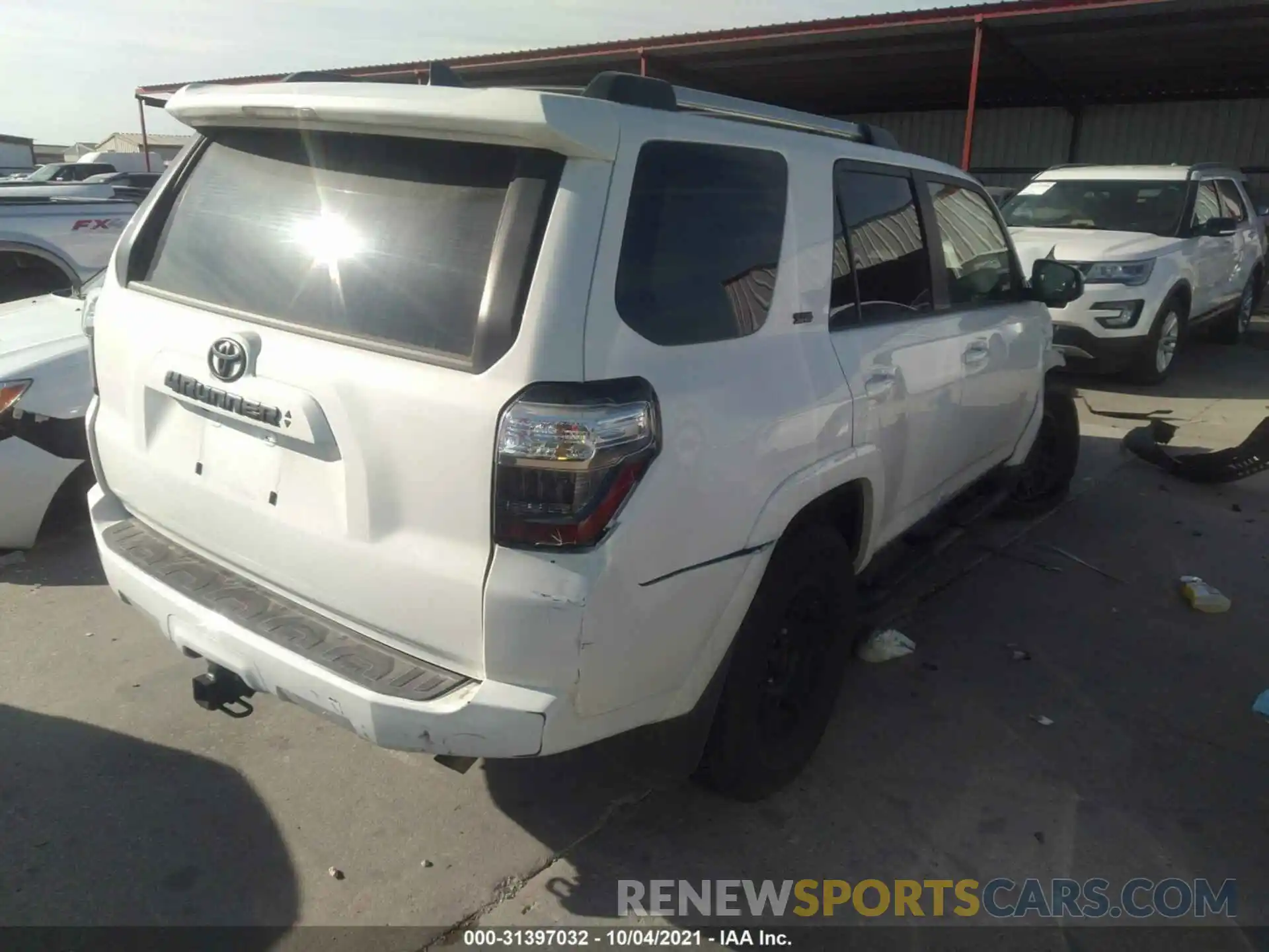 4 Фотография поврежденного автомобиля JTEEU5JR6M5242994 TOYOTA 4RUNNER 2021