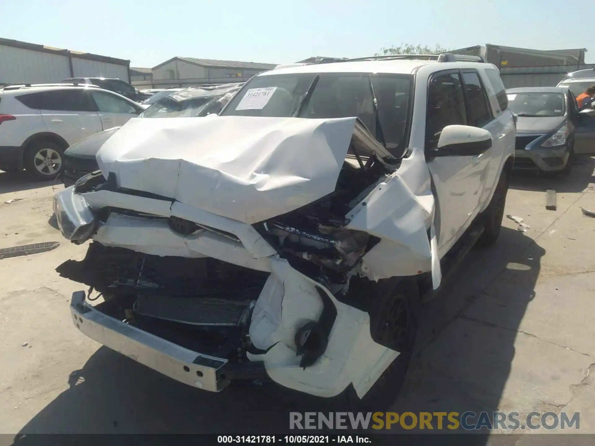 2 Photograph of a damaged car JTEEU5JR6M5246964 TOYOTA 4RUNNER 2021