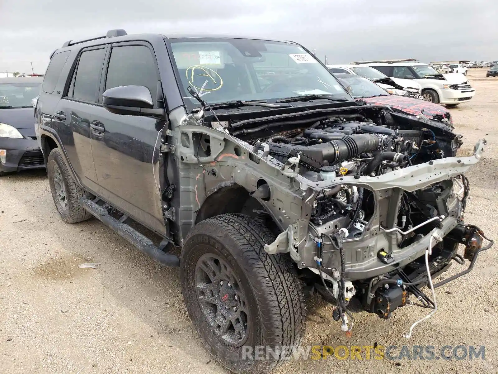 1 Photograph of a damaged car JTEEU5JR7M5230739 TOYOTA 4RUNNER 2021