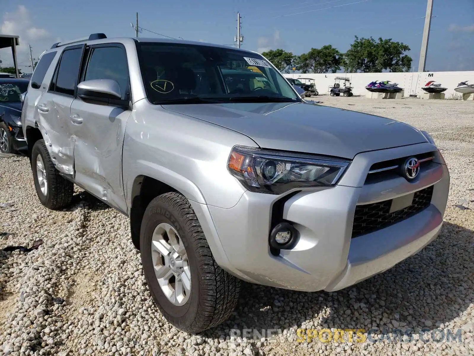 1 Photograph of a damaged car JTEEU5JR7M5234239 TOYOTA 4RUNNER 2021