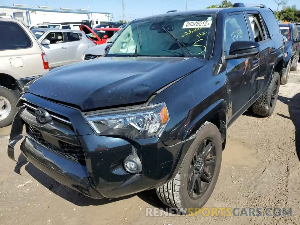 2 Photograph of a damaged car JTEEU5JR7M5239196 TOYOTA 4RUNNER 2021