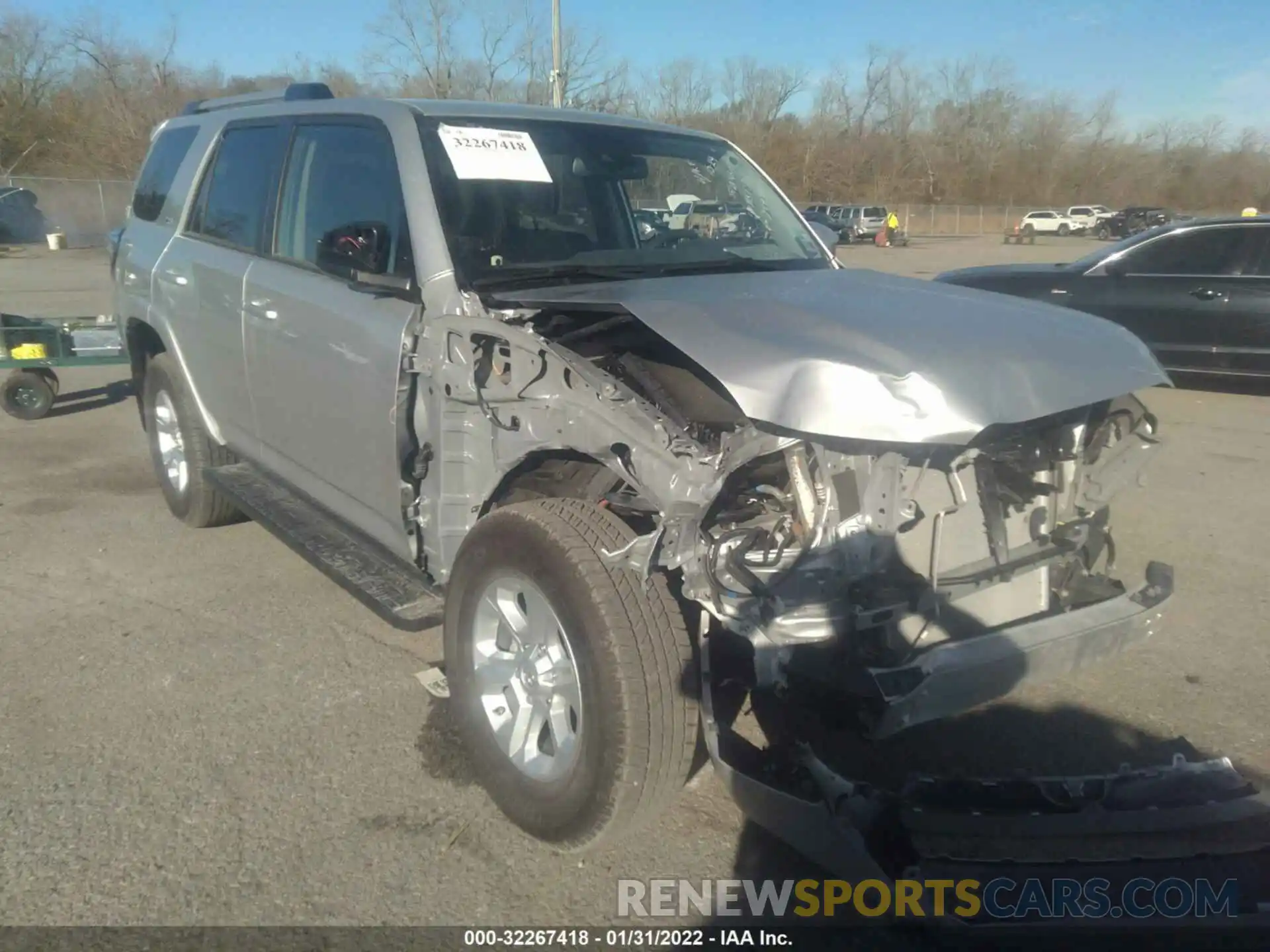 1 Photograph of a damaged car JTEEU5JR7M5244091 TOYOTA 4RUNNER 2021