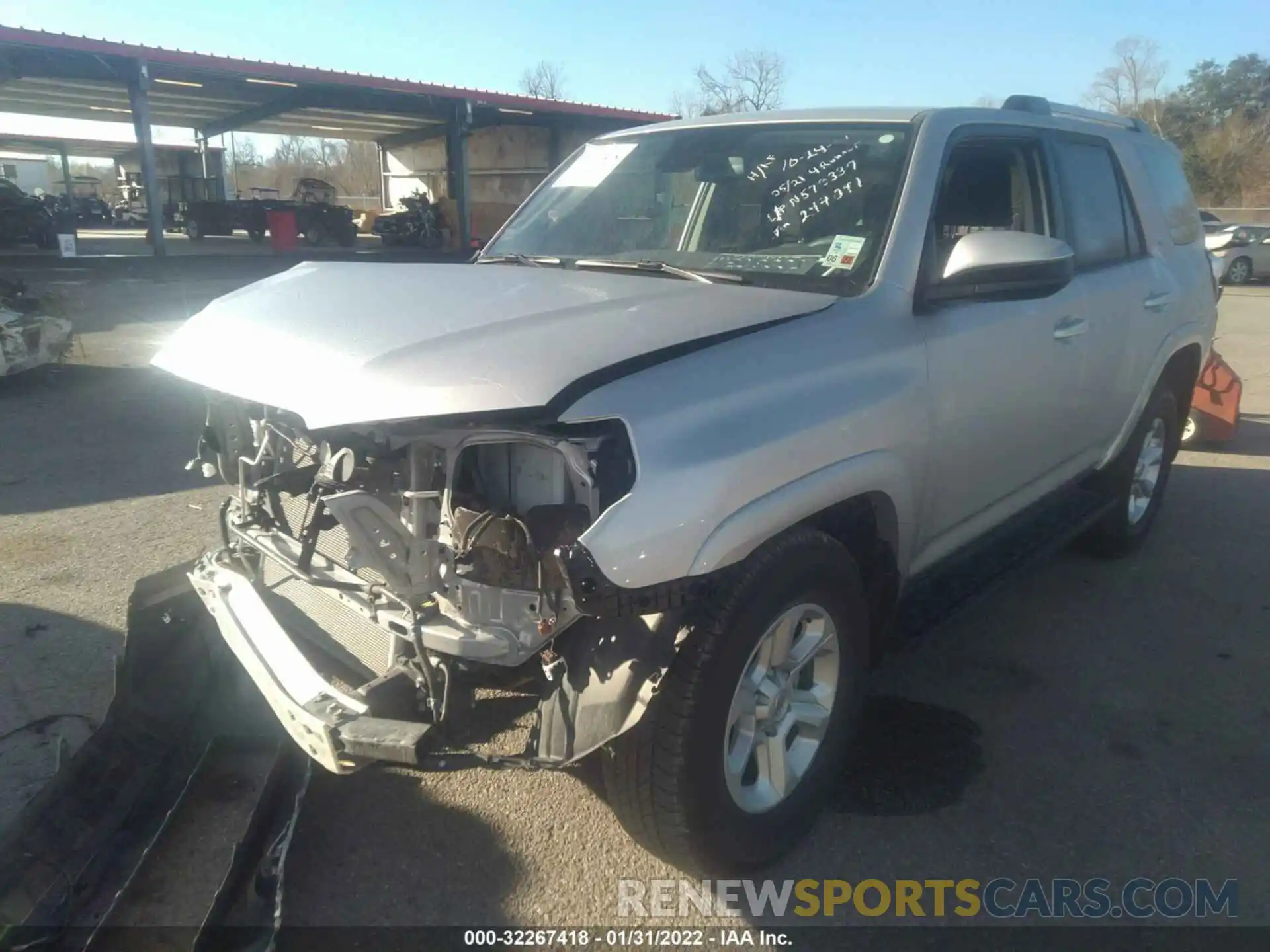 2 Photograph of a damaged car JTEEU5JR7M5244091 TOYOTA 4RUNNER 2021