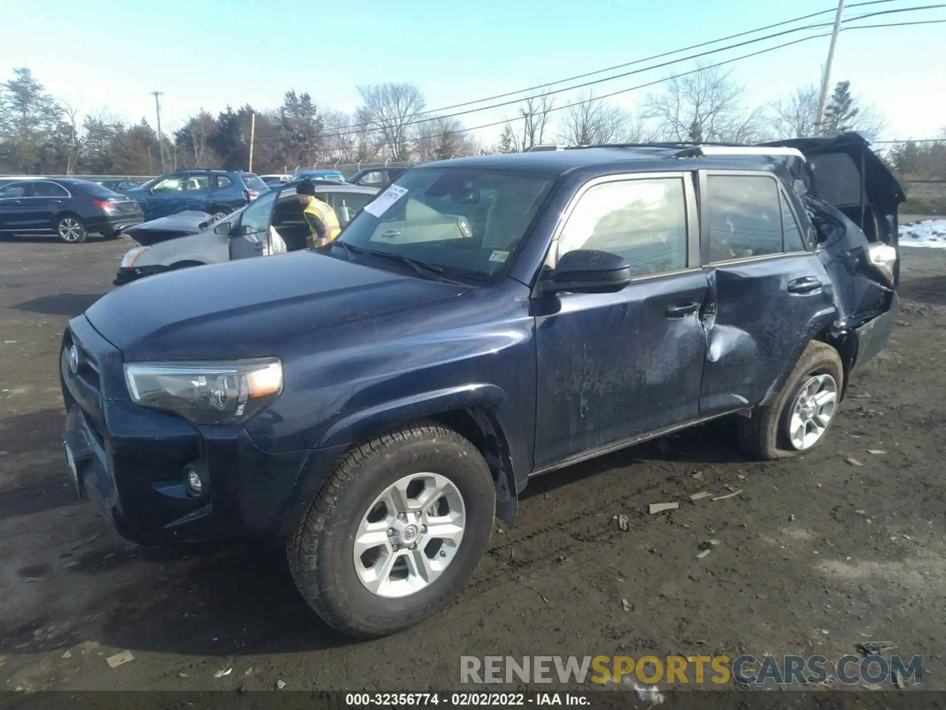 2 Photograph of a damaged car JTEEU5JR7M5245872 TOYOTA 4RUNNER 2021