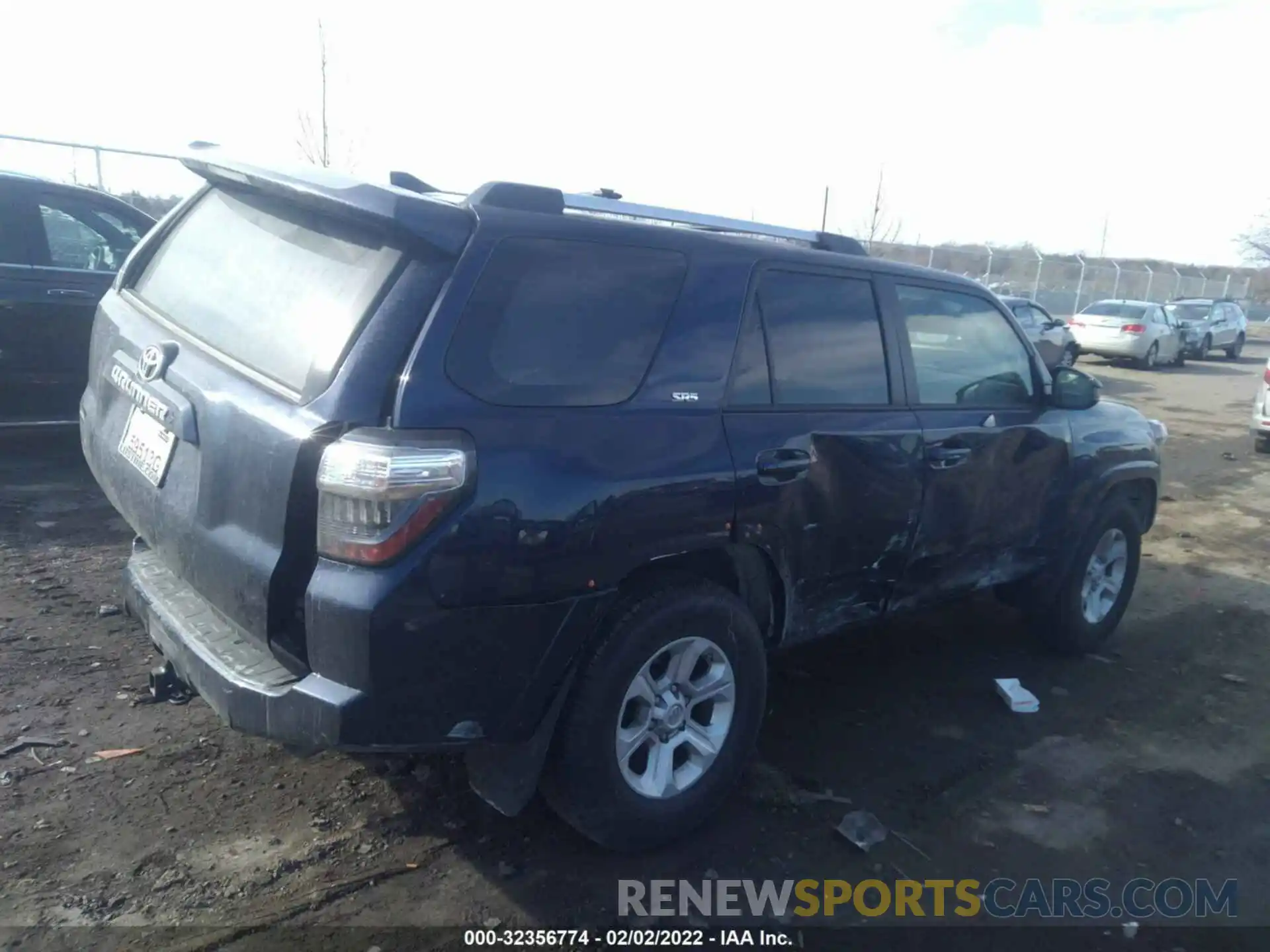 4 Фотография поврежденного автомобиля JTEEU5JR7M5245872 TOYOTA 4RUNNER 2021