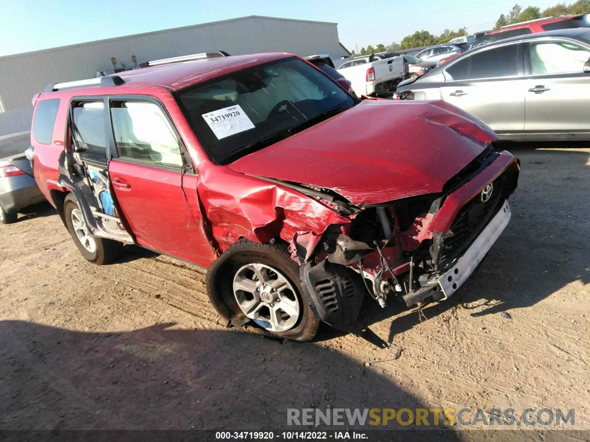 1 Photograph of a damaged car JTEEU5JR8M5229728 TOYOTA 4RUNNER 2021