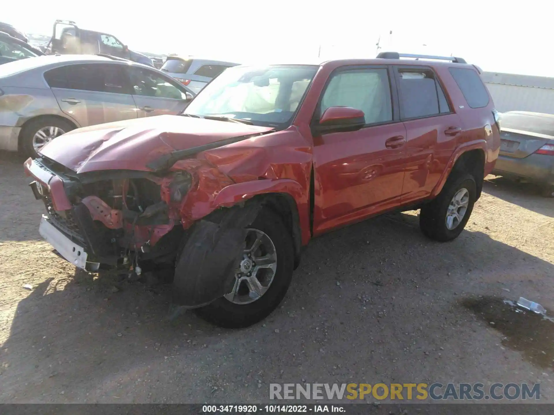 2 Photograph of a damaged car JTEEU5JR8M5229728 TOYOTA 4RUNNER 2021