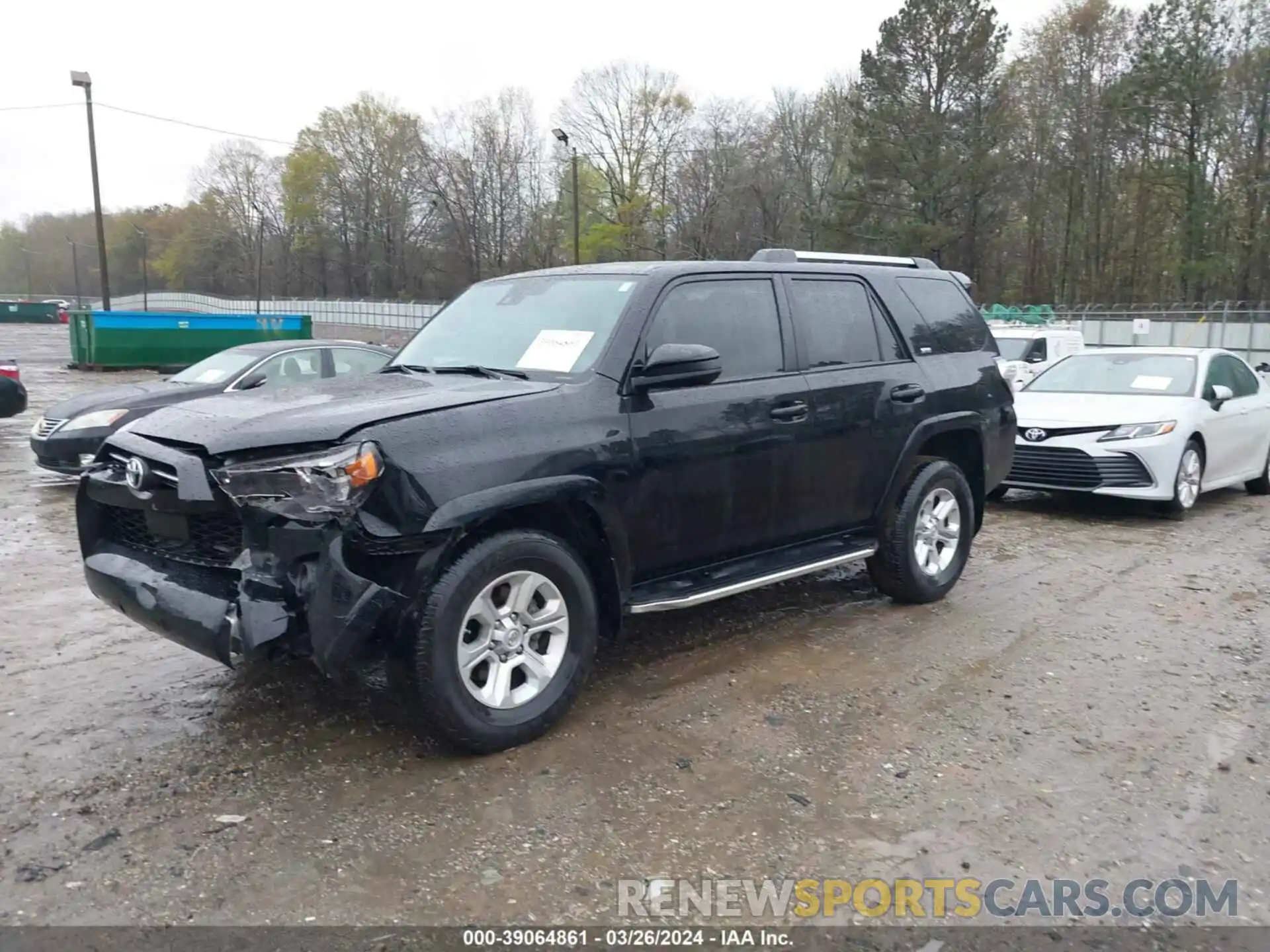 2 Photograph of a damaged car JTEEU5JR8M5232354 TOYOTA 4RUNNER 2021