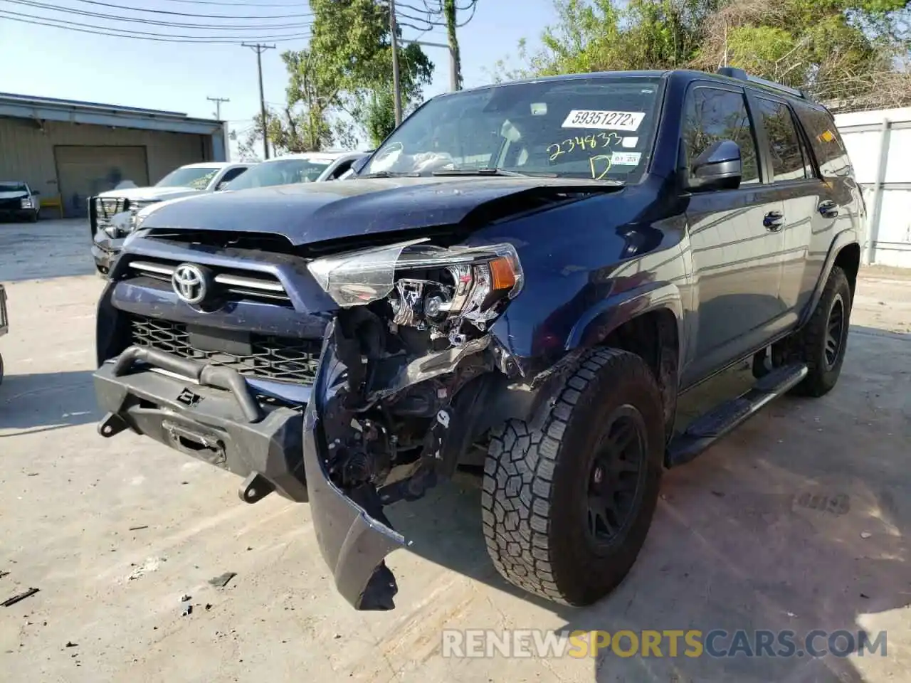 2 Photograph of a damaged car JTEEU5JR8M5234833 TOYOTA 4RUNNER 2021