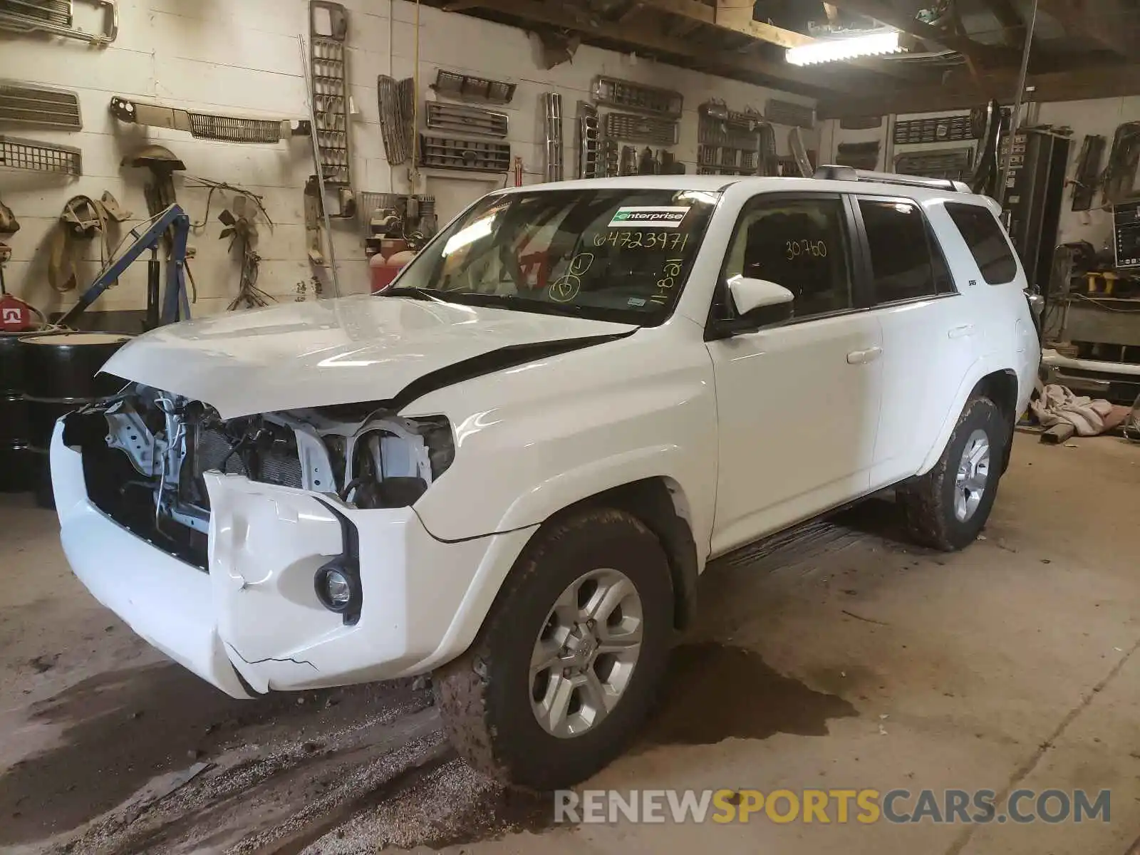 2 Photograph of a damaged car JTEEU5JR8M5235951 TOYOTA 4RUNNER 2021