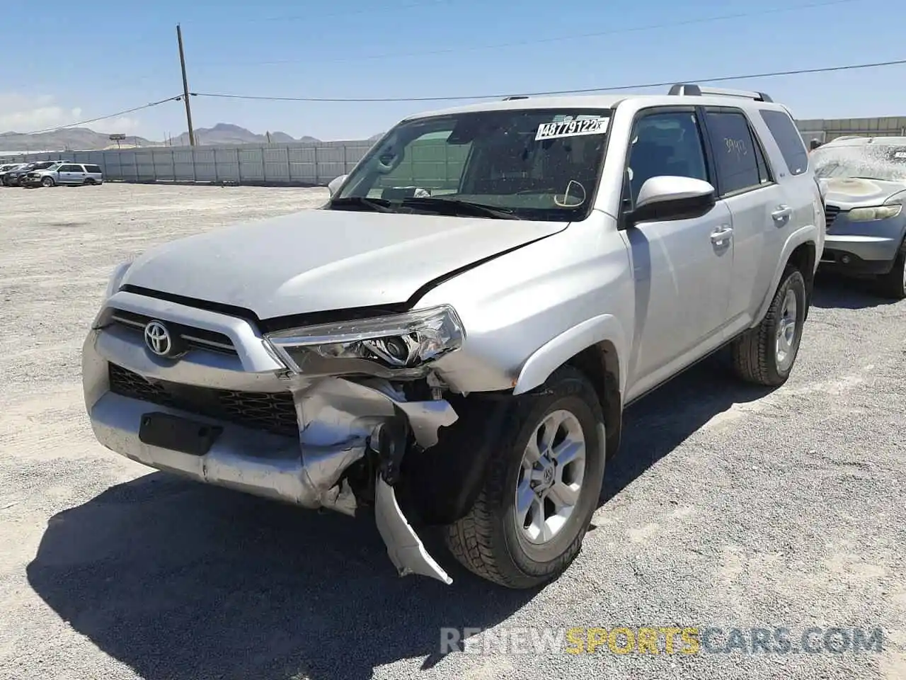 2 Photograph of a damaged car JTEEU5JR9M5238731 TOYOTA 4RUNNER 2021