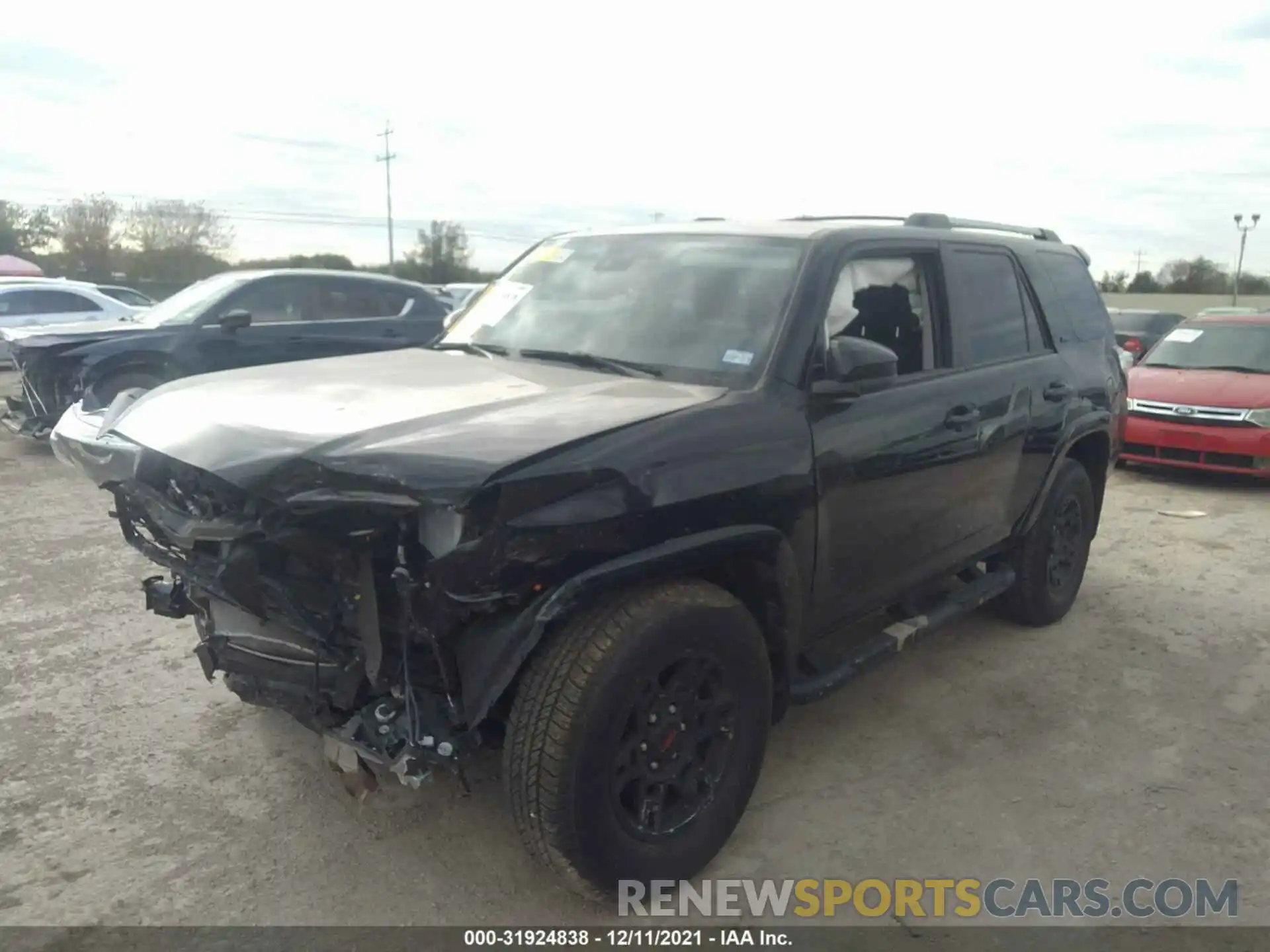 2 Photograph of a damaged car JTEEU5JR9M5249034 TOYOTA 4RUNNER 2021