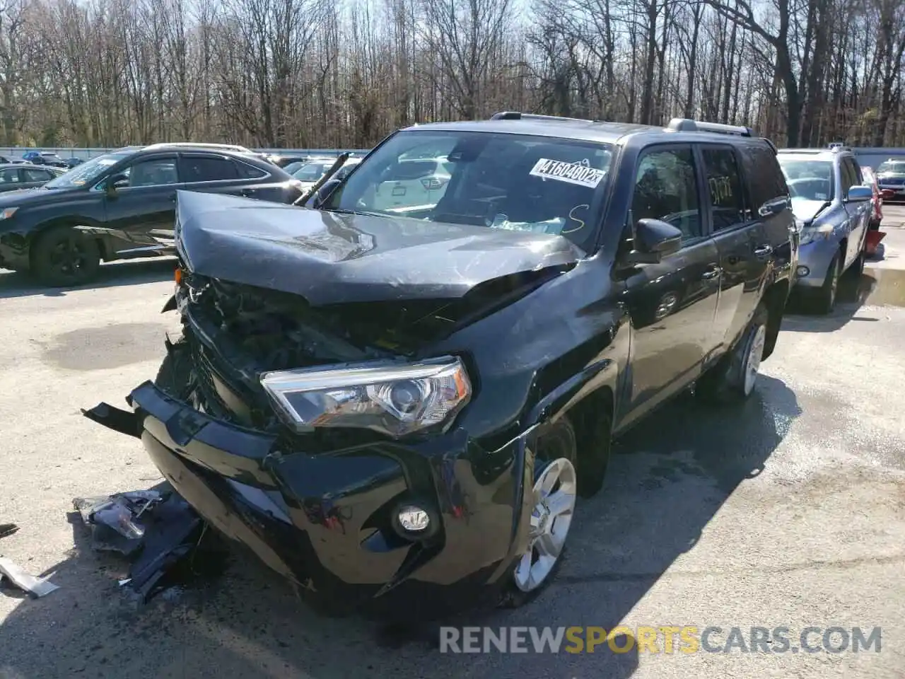 2 Photograph of a damaged car JTEEU5JRXM5231853 TOYOTA 4RUNNER 2021