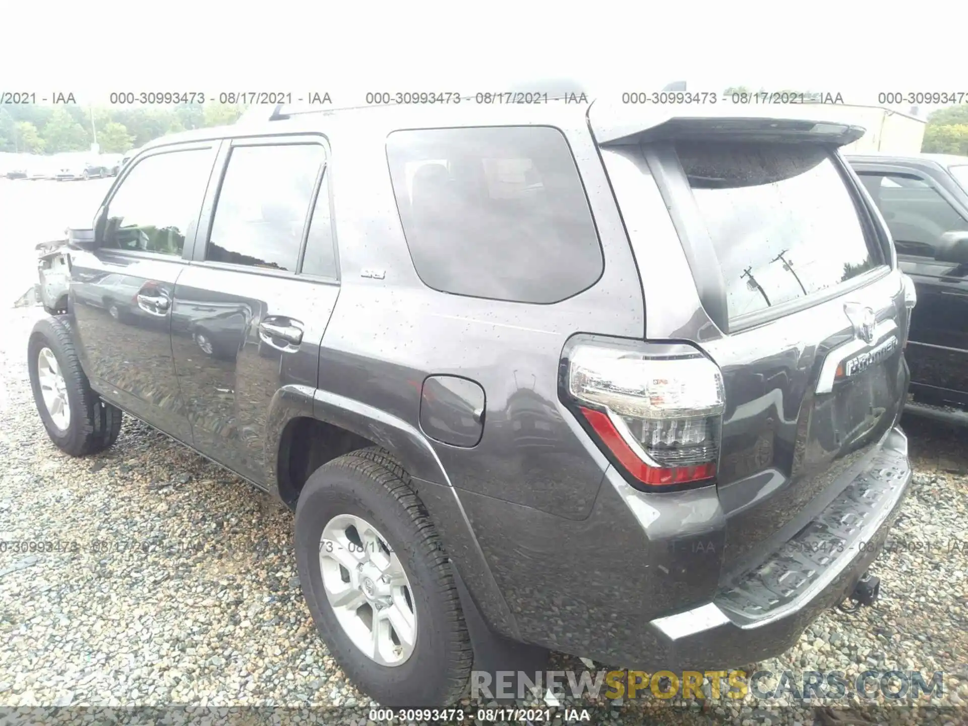 3 Фотография поврежденного автомобиля JTEEU5JRXM5234476 TOYOTA 4RUNNER 2021