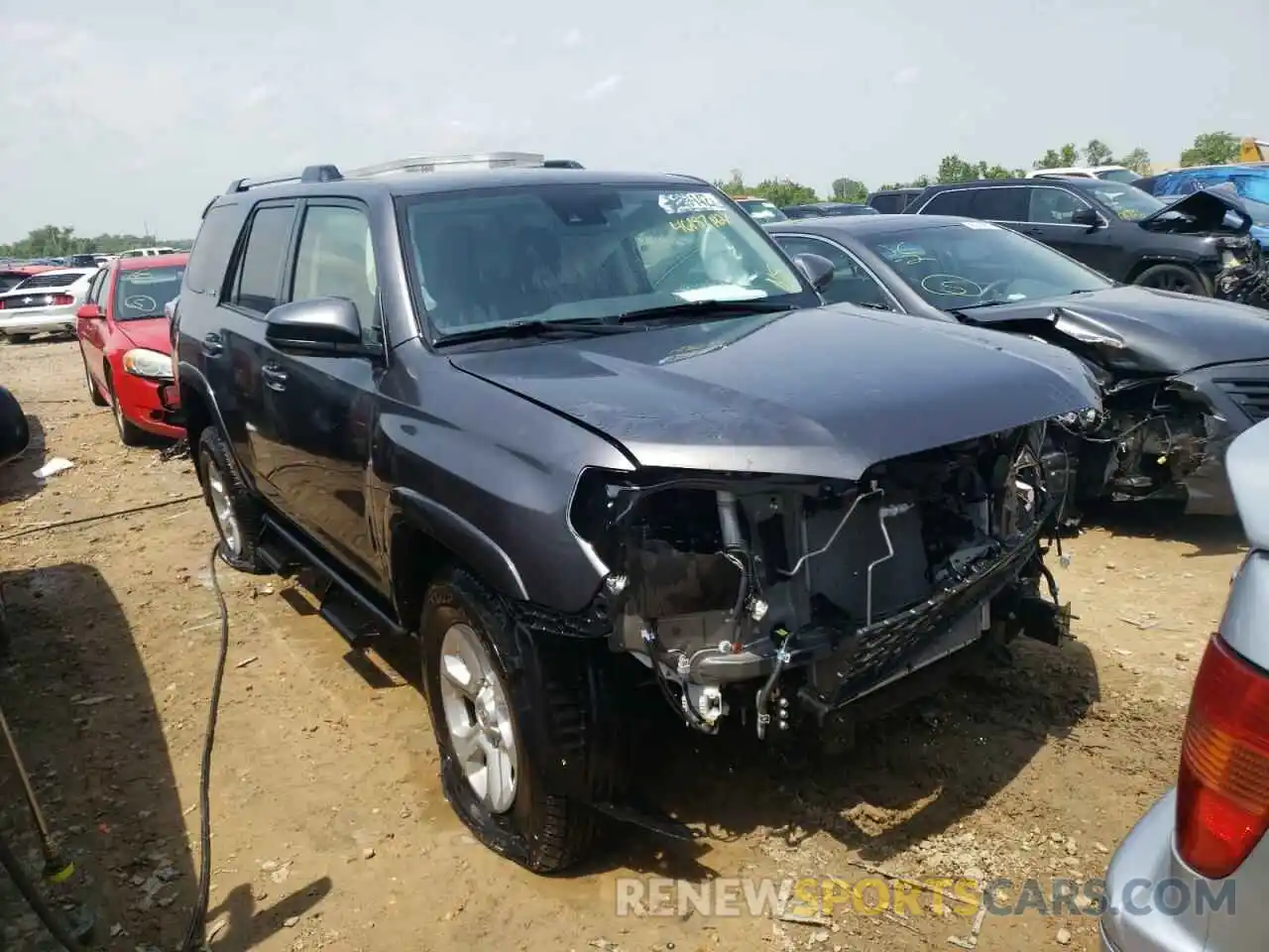 1 Photograph of a damaged car JTEEU5JRXM5245722 TOYOTA 4RUNNER 2021