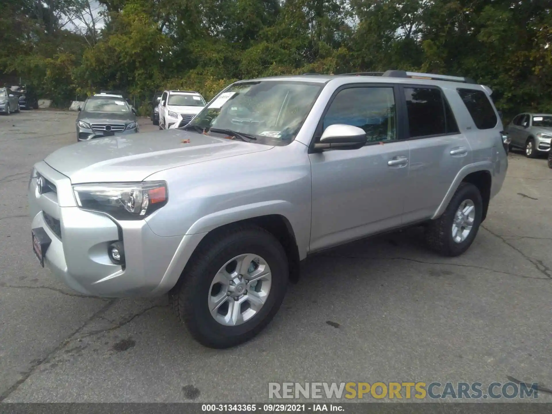 2 Photograph of a damaged car JTEEU5JRXM5248894 TOYOTA 4RUNNER 2021