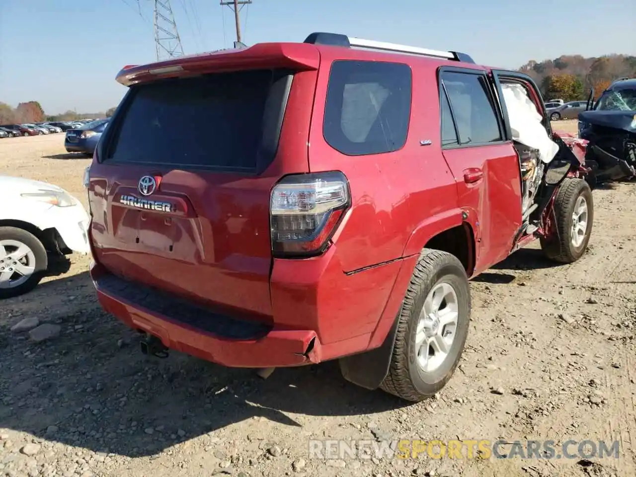 4 Фотография поврежденного автомобиля JTEFU5JR0M5237925 TOYOTA 4RUNNER 2021