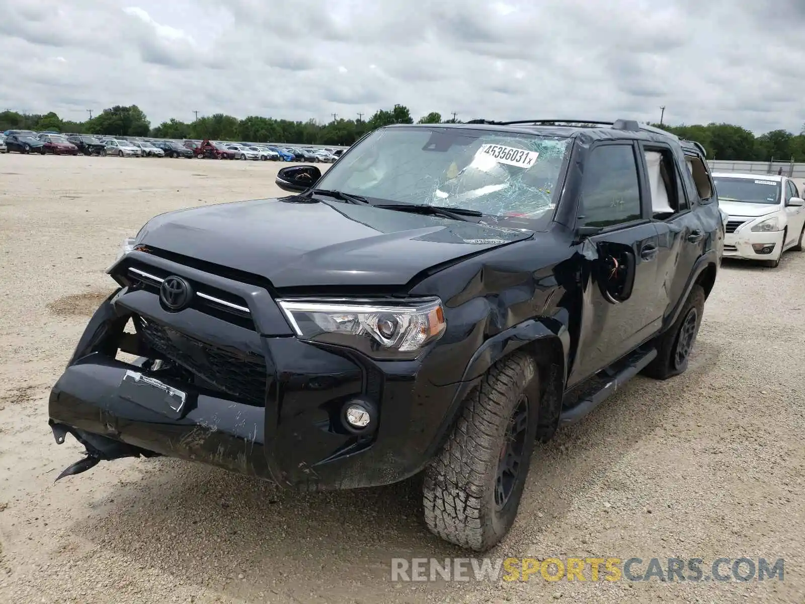 2 Photograph of a damaged car JTEFU5JR0M5242929 TOYOTA 4RUNNER 2021