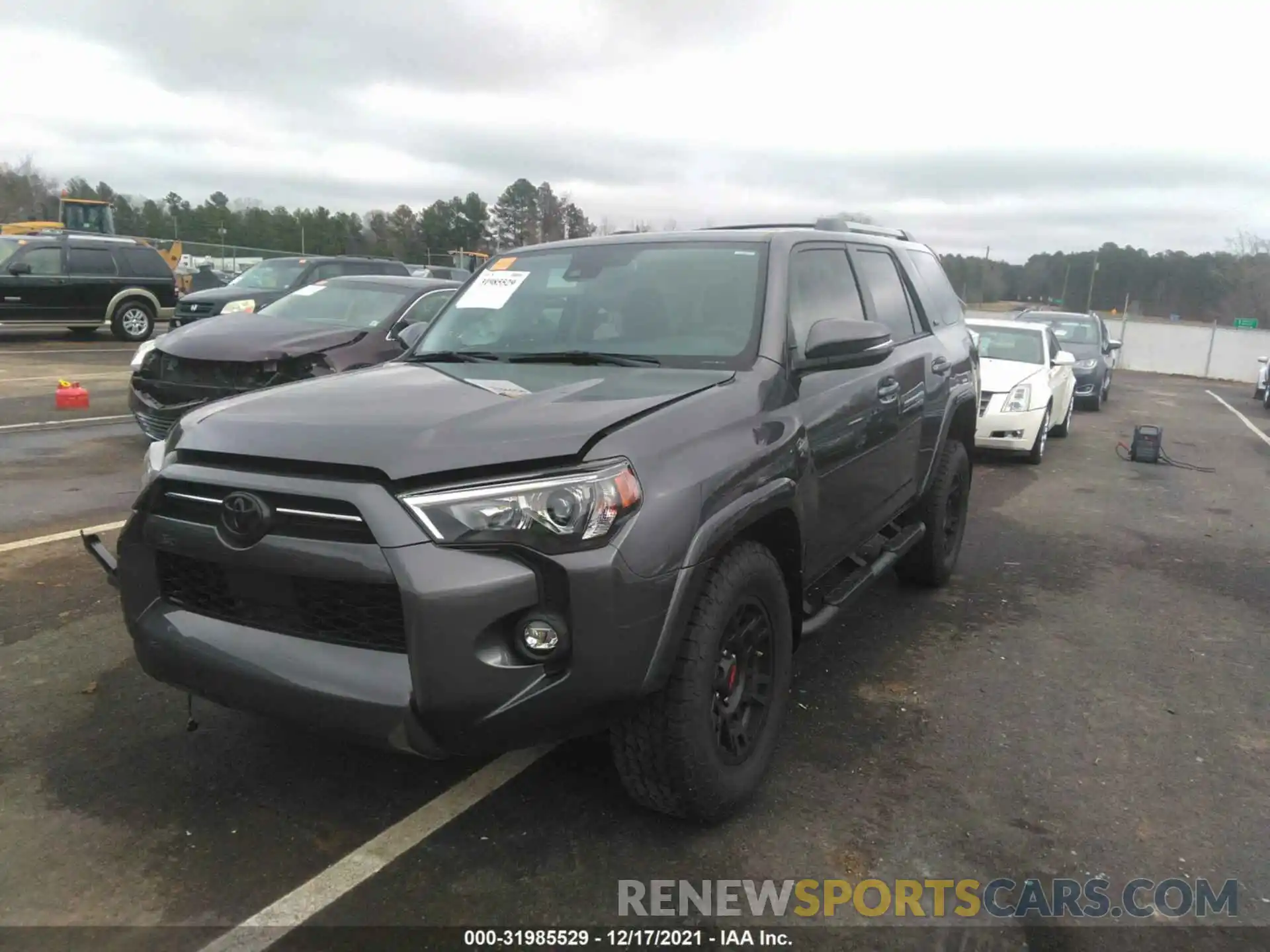 2 Photograph of a damaged car JTEFU5JR0M5244597 TOYOTA 4RUNNER 2021