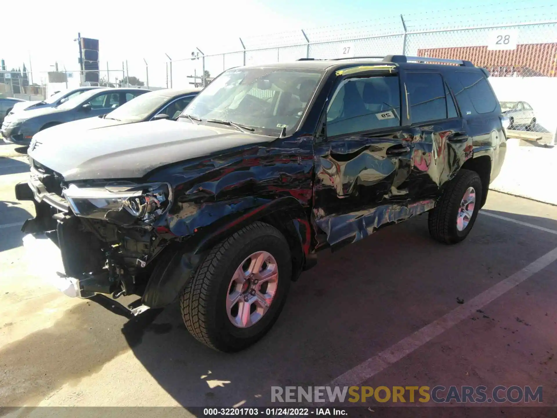 2 Photograph of a damaged car JTEFU5JR0M5249461 TOYOTA 4RUNNER 2021