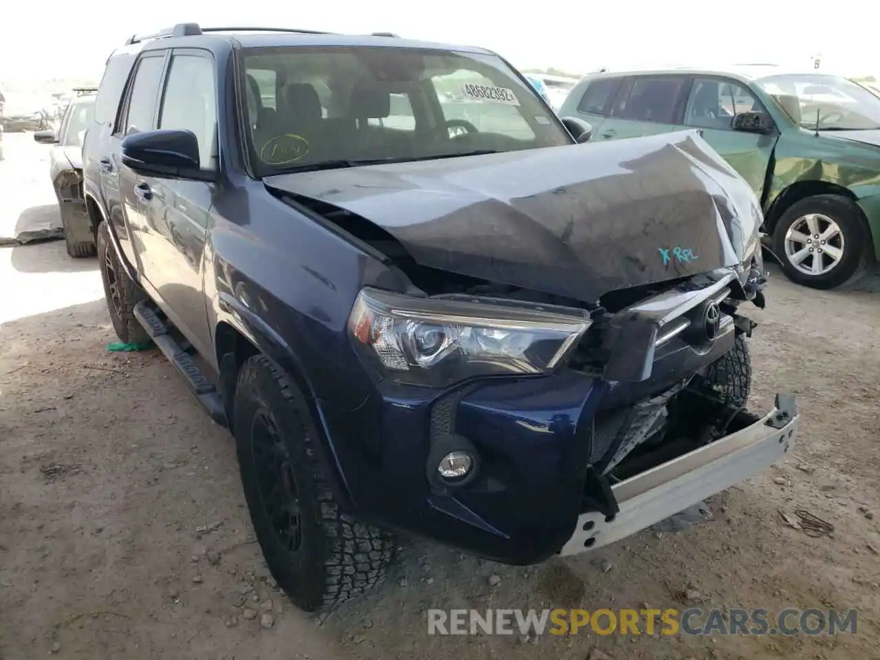 1 Photograph of a damaged car JTEFU5JR2M5228532 TOYOTA 4RUNNER 2021