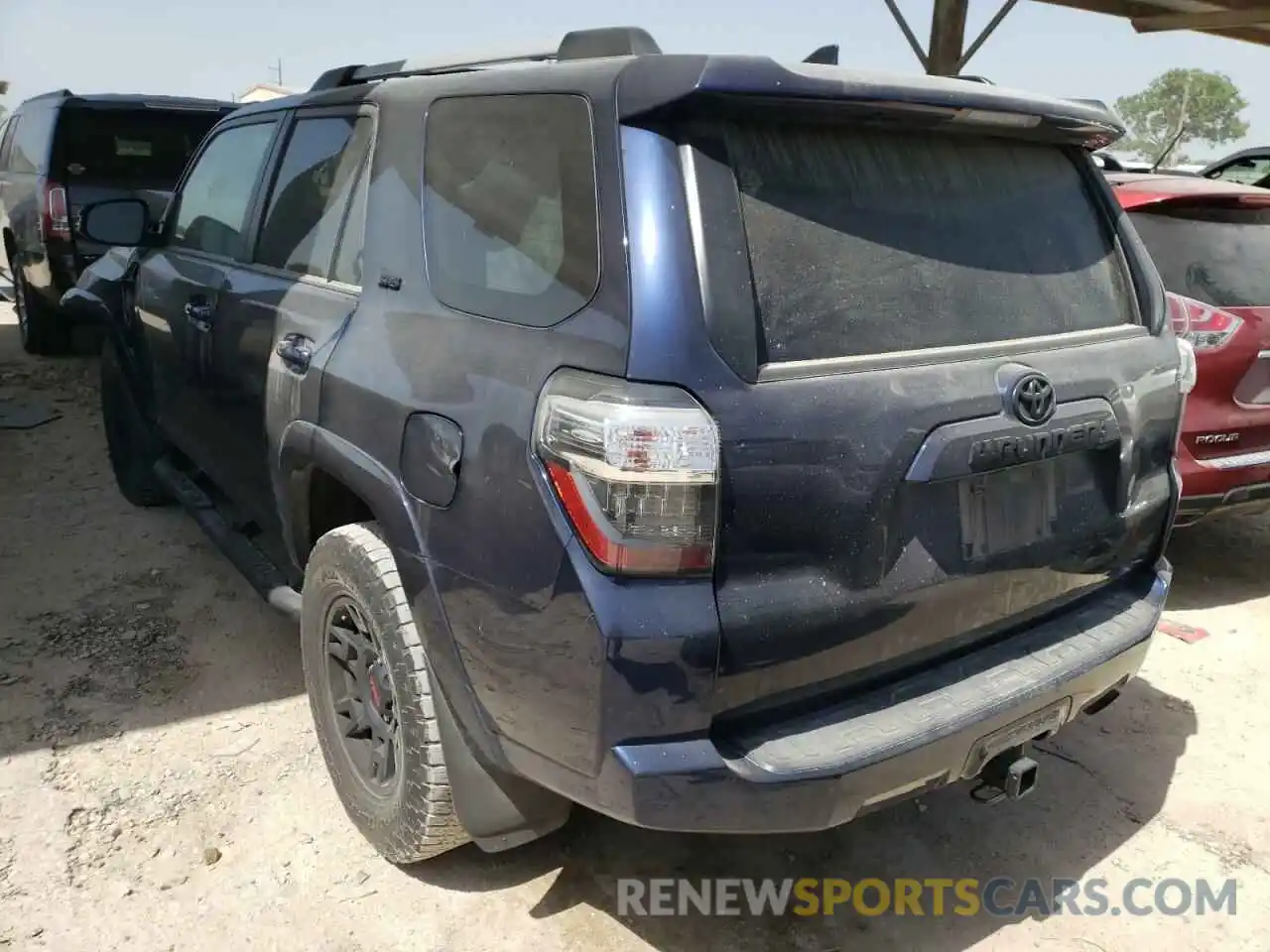 3 Photograph of a damaged car JTEFU5JR2M5228532 TOYOTA 4RUNNER 2021