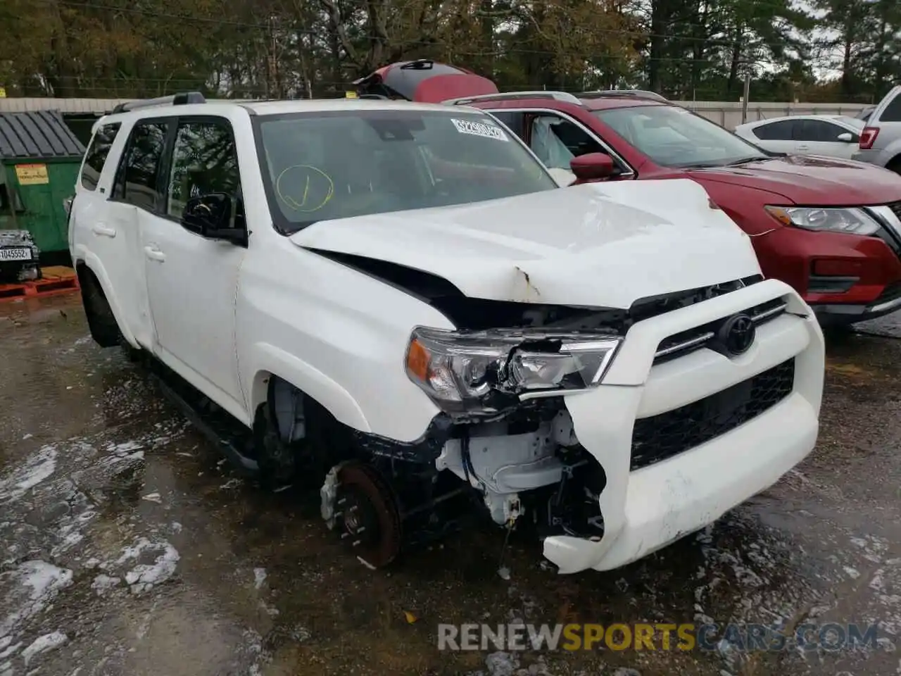 1 Photograph of a damaged car JTEFU5JR2M5229146 TOYOTA 4RUNNER 2021