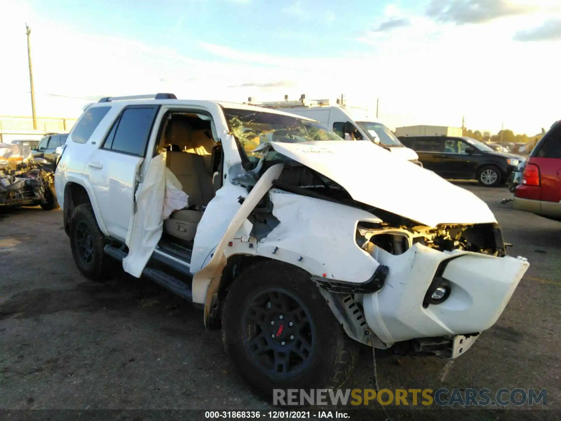 1 Photograph of a damaged car JTEFU5JR2M5230037 TOYOTA 4RUNNER 2021