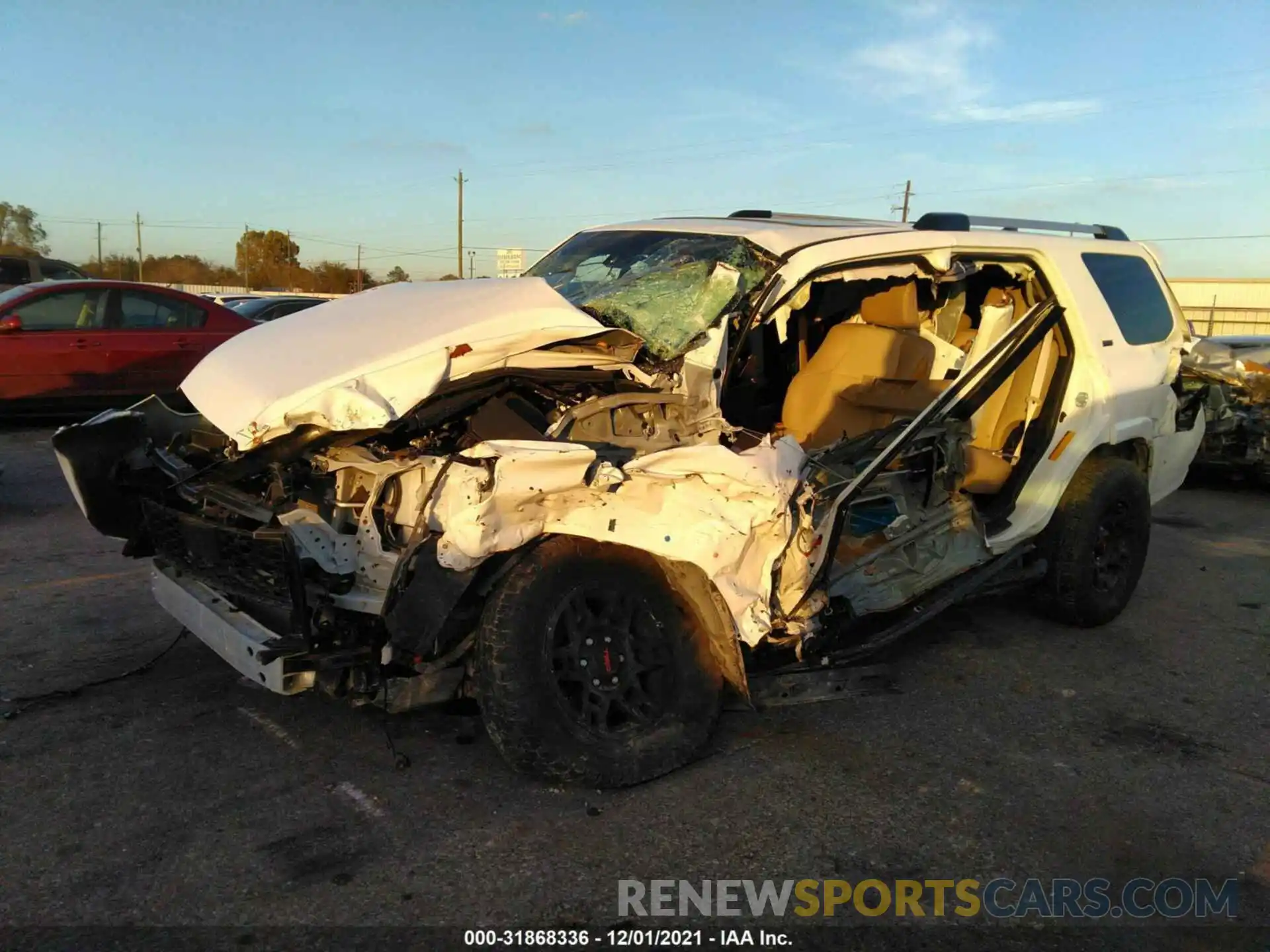 2 Photograph of a damaged car JTEFU5JR2M5230037 TOYOTA 4RUNNER 2021