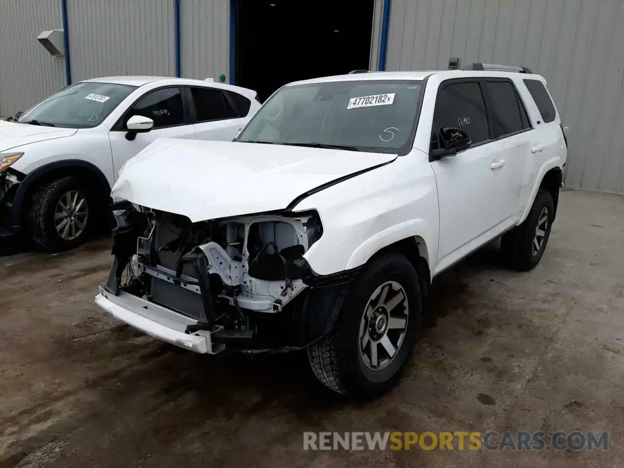 2 Photograph of a damaged car JTEFU5JR2M5236291 TOYOTA 4RUNNER 2021