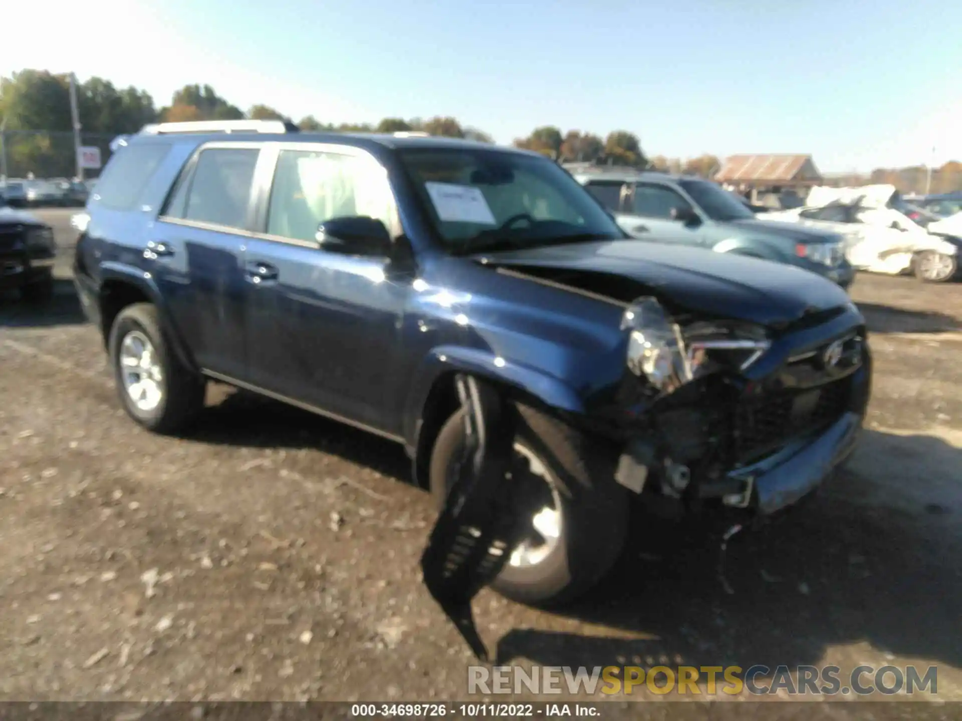 1 Photograph of a damaged car JTEFU5JR2M5242995 TOYOTA 4RUNNER 2021