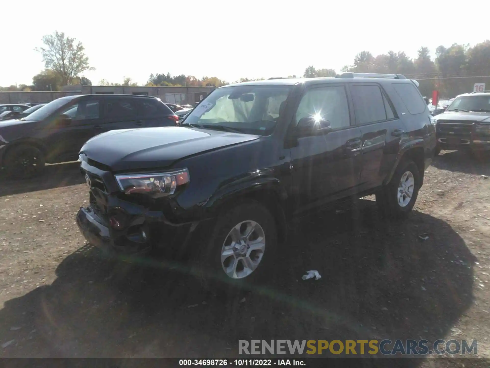 2 Photograph of a damaged car JTEFU5JR2M5242995 TOYOTA 4RUNNER 2021