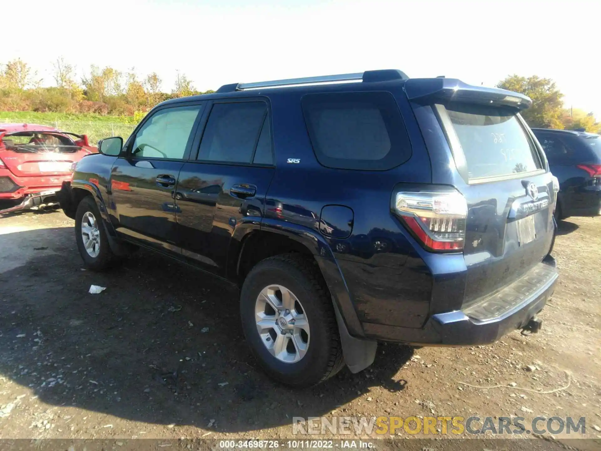 3 Photograph of a damaged car JTEFU5JR2M5242995 TOYOTA 4RUNNER 2021