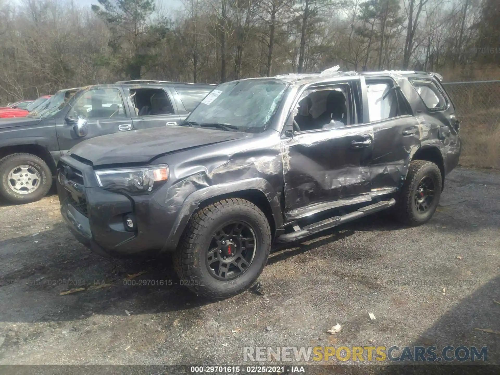 2 Photograph of a damaged car JTEFU5JR3M5235425 TOYOTA 4RUNNER 2021