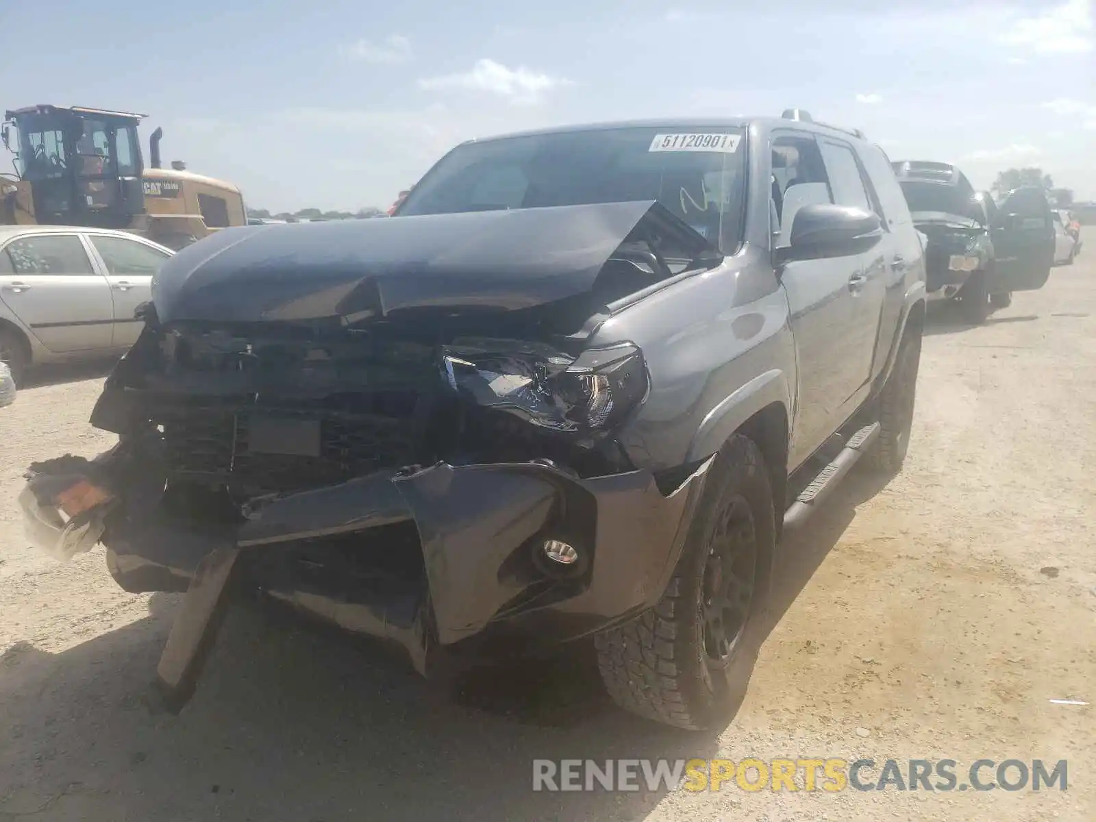 2 Photograph of a damaged car JTEFU5JR4M5233022 TOYOTA 4RUNNER 2021